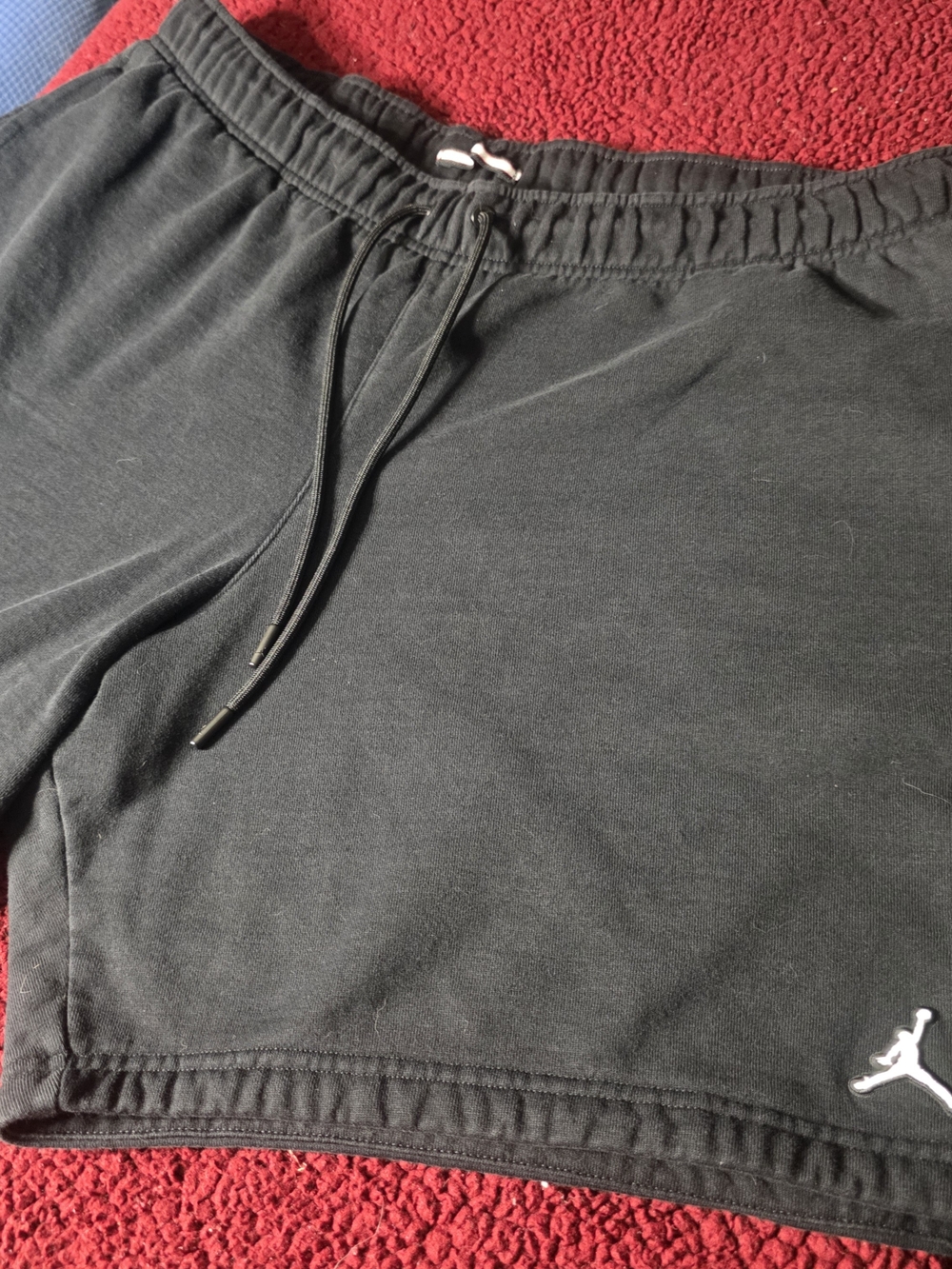 Jordan Black Athletic Drawstring Shorts with White Logo XXL